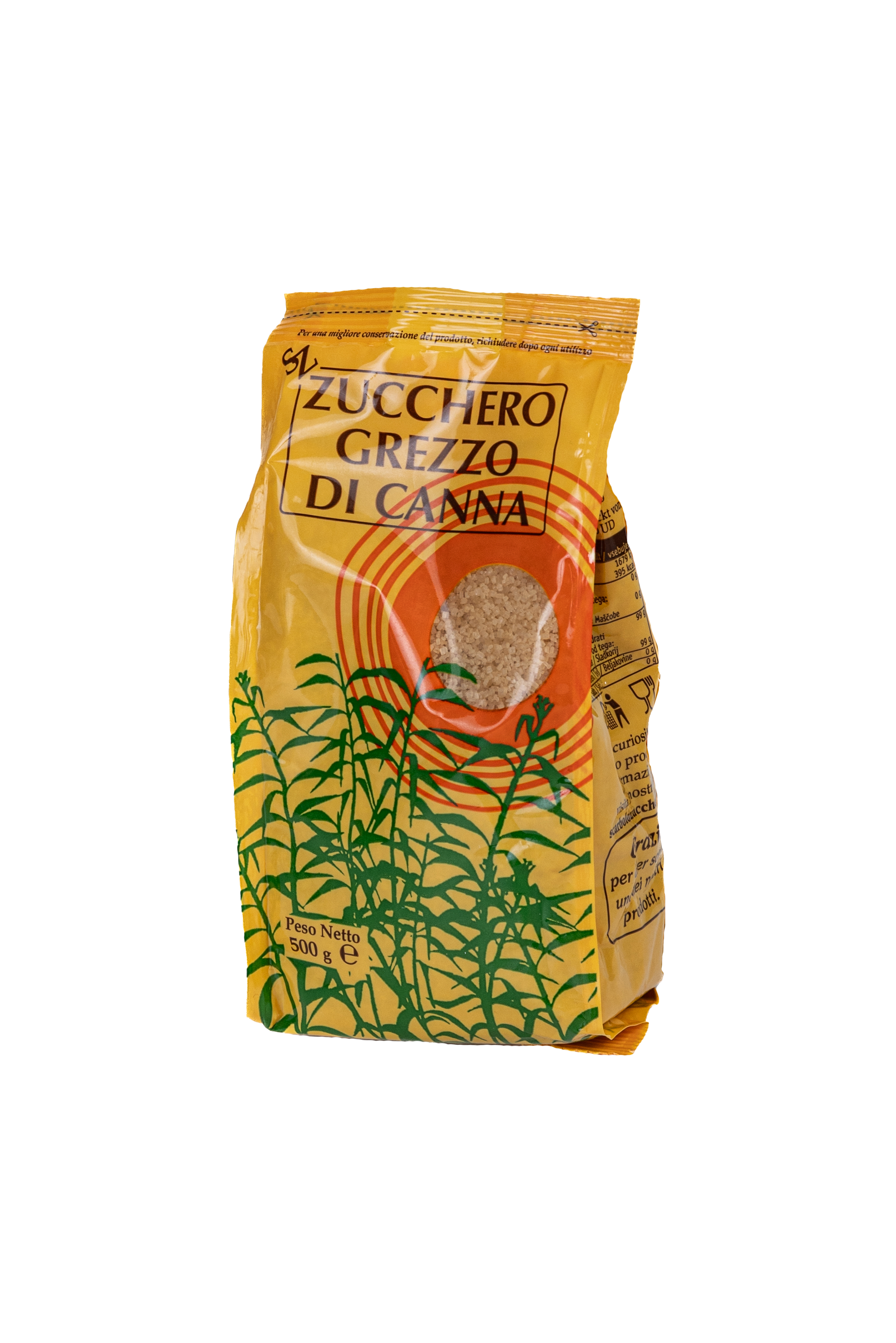 Pacco Canna Grezzo 500g.
